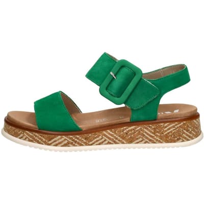 Rieker Sandalen Plat Sandalen Plat - Groen - Maat 36