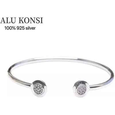 Uitverkoop Echt 100 %925 Sterling Zilver Pan Armbanden Slangenketting Bedelarmband Geschikt voor Originele Bedels Voor Vrouwen Doe-het-zelf Sieraden 18cm white
