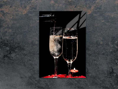 TMK ArtDeko - Snijplank - 35x52 - Wijnmotief - Glas - Veilig en Praktisch