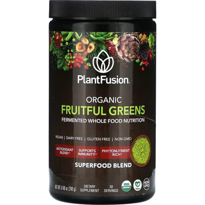 PlantFusion, Biologische Fruitige Groenten, 8,46 oz (240 gram)