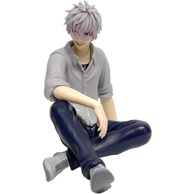 Nieuwe Anime Satoru Gojo Standbeeld Jujutsu Kaisen Figuur Geto Suguru Zittende Houding Actiefiguren PVC Prison Realm Model Poppen Speelgoed gray