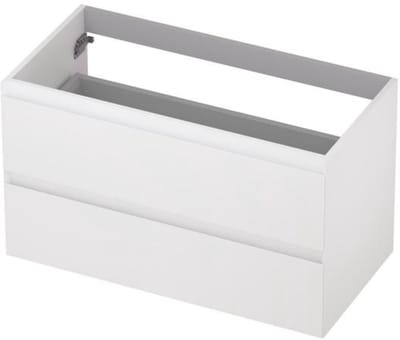 INK - Onderkast 2 Laden Greeploos Gelakt - 900x450x520 Mm - Mat Wit