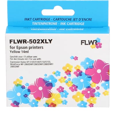 FLWR - Inktcartridge / 502XL / Geel - Geschikt voor Epson