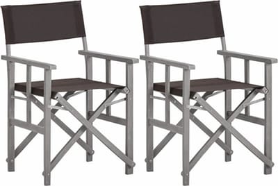 vidaXL - Regisseursstoelen - 2 - st - massief - acaciahout