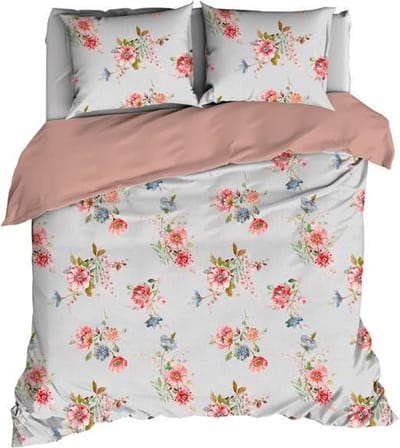 Satin d'Or Eileen - Dekbedovertrek - Tweepersoons - 200x200/220 cm - Silvercloud