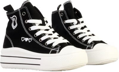 Supermodieuze hoge sneakers met veters voor kinderen