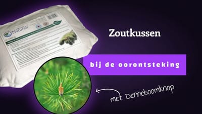 Zoutkussen met Transsylvanische mineraalzout en dennenboomknoop uit Praid warm of koud