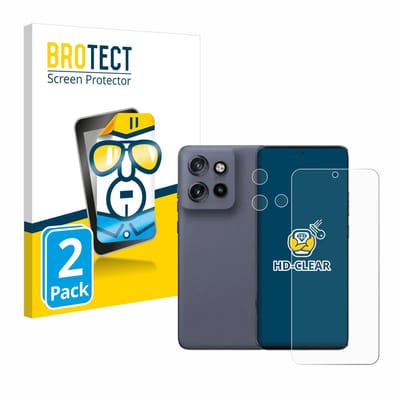 BROTECT - Screenprotector voor Motorola Edge 50 Neo (Voor+Camera) - Folie Beschermfolie transparant 2 Stuks