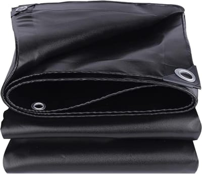 Waterdicht Dekzeil - Beschermhoes Tarp - Buiten Beschermen - Versterkte Ringen - 1x1.5m - Naturel