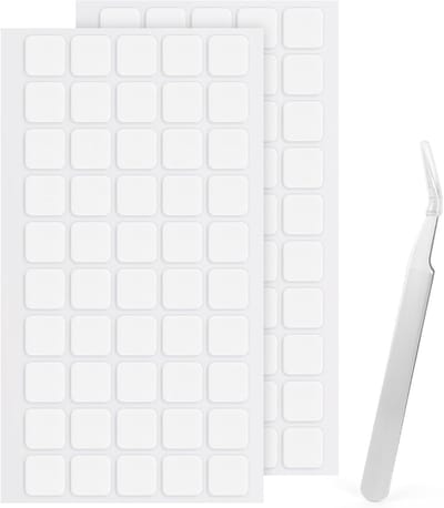 Dubbelzijdige Zelfklevende Dots | 100 Stuks | 15MM | Vierkante Verwijderbare Nano Plak Dots | Sterke Plakband | Waterdichte Kleine Stickers voor DIY Projecten