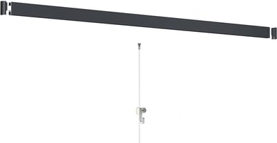 Artiteq Click Rail Schilderij Ophangsysteem 2 meter - Complete Set - Inclusief haken, draden en bevestigingsmaterialen - Zwart - 4 kg/m- Ophangsystemen en rails voor schilderijen, posters en foto's - Ophangen zonder boren
