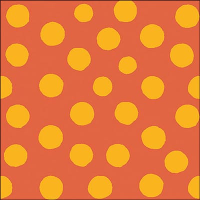 Lunch Servetten Polka dots - Yellow/Orange - Ambiente - 33x33 cm