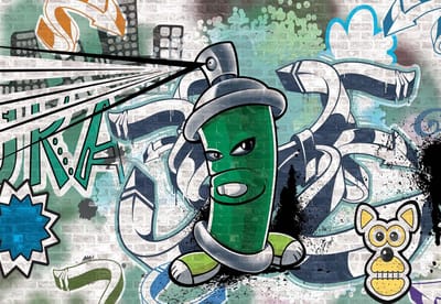 Fotobehang Graffiti Street Art | XL - 208cm x 146cm | 130g/m2 Vlies