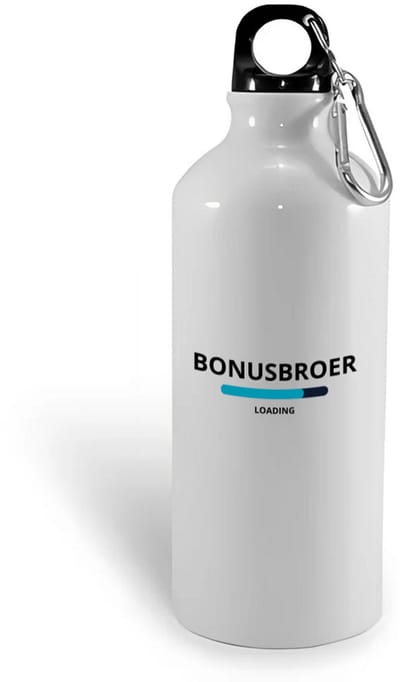 Hacebo® - bonusbroer loading waterfles - Broer - ochtendkoffie laden - verjaardagscadeau - verjaardag - cadeau - cadeautje voor broer - broer artikelen - kado - geschenk - gift - water fles - 400ML