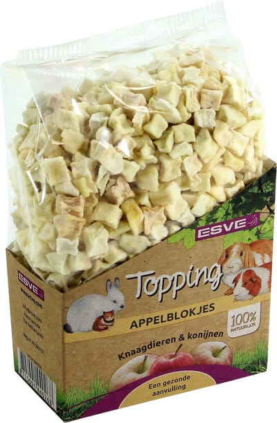 Esve Topping Appelblokjes - Knaagdiersnack - 100 g