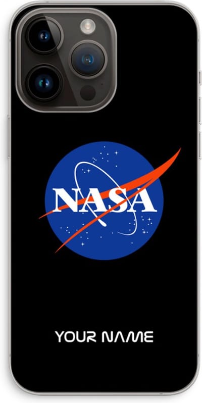 Gepersonaliseerd - Case Company® - Hoesje geschikt voor iPhone 14 Pro Max hoesje - NASA - Soft Cover Telefoonhoesje - Bescherming aan alle Kanten en Schermrand