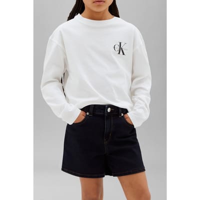 Calvin Klein Unisex Small Chest Monologo Bright White Taglia: 8 | T-shirt Outlet | kids | Bianco