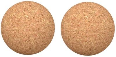 Dailygoods- Kurkballen 2 Stuks - Massageballen voor Trigger Point - Diepe Weefselmassage - Spierspanning Verlichting - Geschikt voor Lichaamsmassage - Diameter 6CM