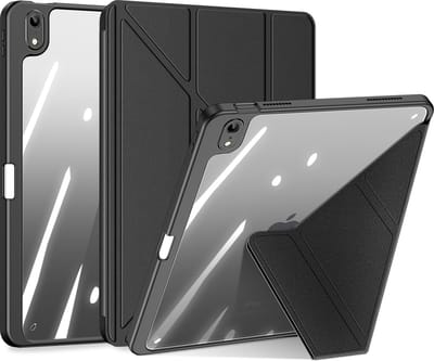 Dux Ducis - Hoes geschikt voor Apple iPad (2022) 10.9 inch - Magneet sluiting - Auto Sleep/Wake functie - Met Pencil houder - Zwart