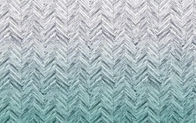 Fotobehang - Herringbone Mint 400x250cm - Vliesbehang