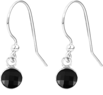 ARLIZI 1795 Oorbellen  Swarovski Kristal Oorhangers Zwart - Sterling Zilver