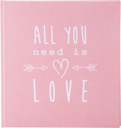GOLDBUCH GOL-27084 Fotoalbum ALL YOU NEED als Fotoboek, roze, 30 x 31 cm