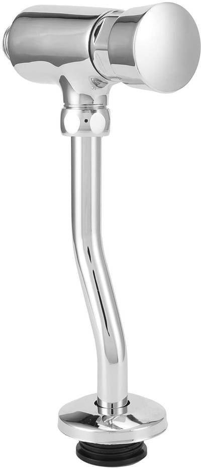 Dailygoods- Urinoirspoelklep Automatisch Afsluitventiel - G1/2 T-adapter - Verchroomd - Eenvoudige Installatie - Hygiënische Reiniging - Vertraging 3-6 Seconden - Spoelventiel