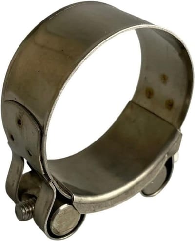Slangklem met Bout - Slangklem Slangbeugel - Lekkage Vrij Maken - Versterkte Klemkracht - 60-63 mm - Zilver