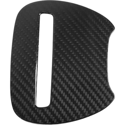 Stuurwiel Midden Sierlijst Koolstofvezel Hittebestendig Vervanging voor Dodge Challenger Charger 2015-2021 black