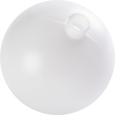 Kunststof kogel met stopcontact, wit - 6 cm