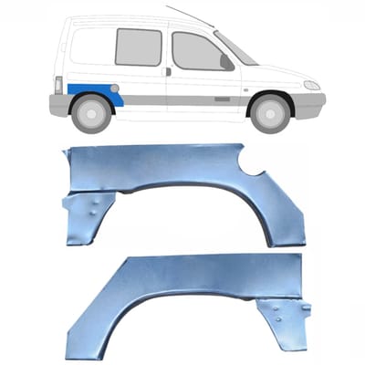 Reparatiepaneel achterspatbord voor Peugeot Partner 1996-2008 / Links + Rechts