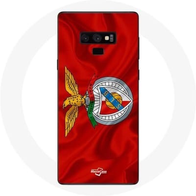 Samsung Galaxy Note 9 hoesje slb benfica rode achtergrond