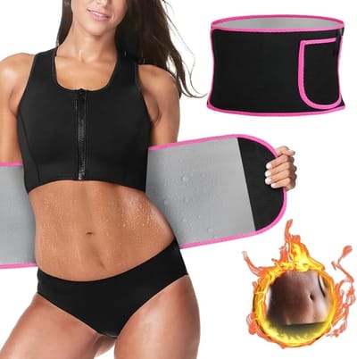 Taille Trainer voor Gewichtsverlies bij Vrouwen en Mannen, Verstelbare Zweetriem met Sauna Effect, Ondersteuning voor Lumbale en Vetverbranding tijdens Oefeningen