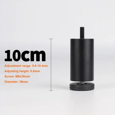 4 STKS Verstelbare Meubelpoten M8 Aluminiumlegering Tafelpoten Voor TV-meubel, Kledingkast, Verhoogde Koelkast Wasmachine Voeten