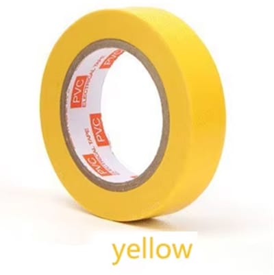 Isolatietape - 16mm x 10m PVC – Beschikbaar in Rood, Zwart, Blauw en Geel