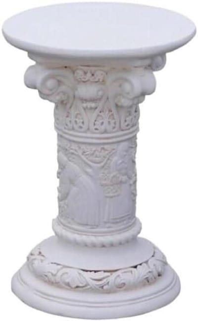 Romeinse zuil - Pilaar decoratie - Feestelijke aankleding - Weerbestendig materiaal - 254 cm - Wit