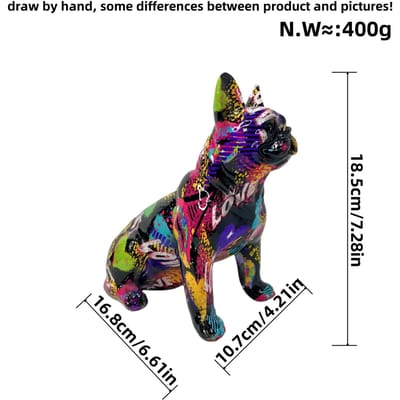 Nieuwe Stijl Hond Ornamenten Huis Beeld Woonkamer Entree Decoratie Creatieve Desktop Hars Ambachten black
