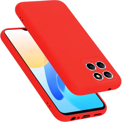 Cadorabo Hoesje geschikt voor Honor X8 5G in LIQUID ROOD - Beschermhoes gemaakt van flexibel TPU silicone Case Cover