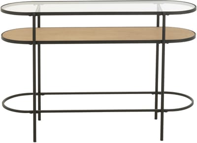 J-Line console - ijzer - naturel/zwart