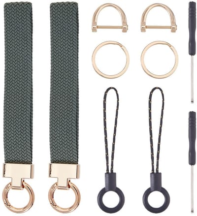 Dailygoods - Set van 2 Sleutelhangers met Schroevendraaier en Splitringen