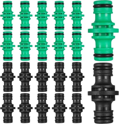Solidchoice - Set van 20 Dubbele Mannetjes Tuinslangen Koppelingen