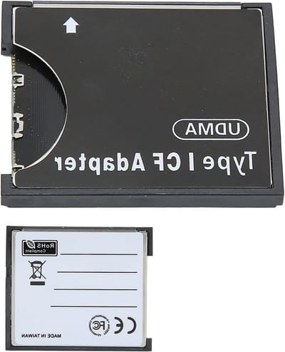 CF Adapter - Opslagkaart Adapter - Gegevens Opslaan - Plug and Play - 43x37x3.5 mm - Zwart
