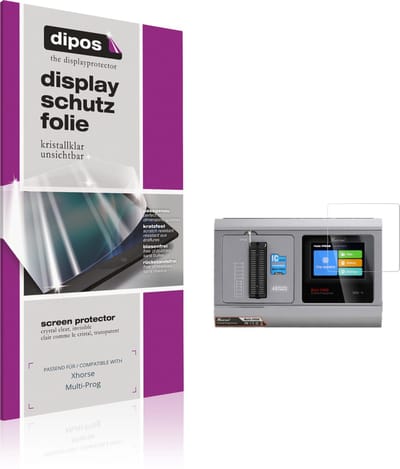dipos – 2x Beschermfolie geschikt voor Xhorse Multi-Prog | Krasbestendige & heldere Screenprotector Ultra-Thin