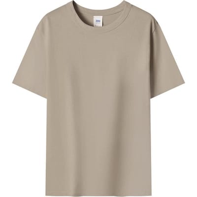 300g Dik T-shirt Nieuw Zwaar Korte mouw Voor Schouder Heren Puur Katoen Ronde Hals Herenkleding XXXL gray