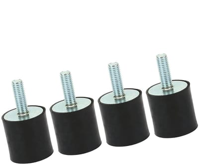 Set van 4 M8 Rubber Steunen voor Geluiddemping, Vibration Dampers voor Auto en Boot, M8 Silentblocks voor Stabiele Montage