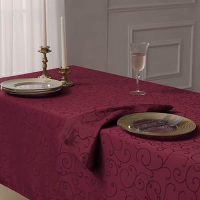 Waterdicht Rechthoekig Tafelkleed met Elegant Damast Patroon - Wasbaar en Vlekbestendig - Perfect voor Feesten en Eetkamers