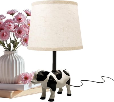 Dierenlamp Decoratie - Schattige Bureaulamp - Nachtkastje Verlichting - Uniek Hars Ontwerp - 22x40cm