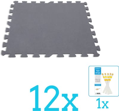 Intex - Zwembad Ondergrond - Zwembadtegels 50x50 cm - 8 Tegels - Volumebundel - Vloertegels - 12-delig