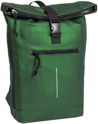 New Rebels Mart New York Metallic Groen 21L Rugtas Rolltop Waterafstotend Laptop 15.6