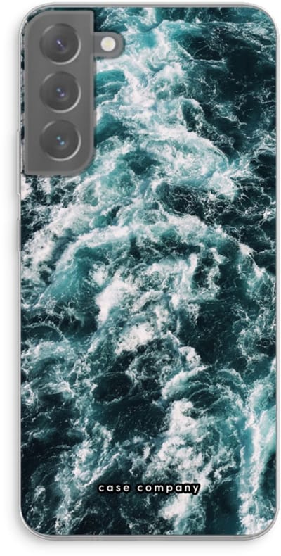 Case Company® - Hoesje geschikt voor Samsung Galaxy S22 Plus hoesje - Zee golf - Soft Cover Telefoonhoesje - Bescherming aan alle Kanten en Schermrand